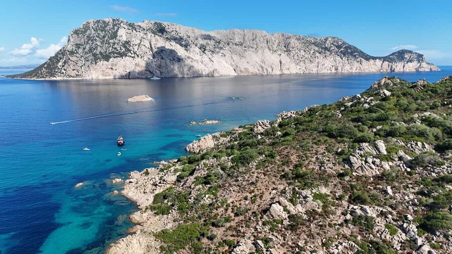 From San Teodoro: Tavolara Archipelago Grand Tour - Molara’s natural pools and the first snorkel