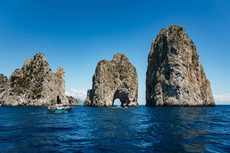 From Sorrento: Capri Boat Tour with Blue Grotto Visit - The Faraglioni Rocks from the sea