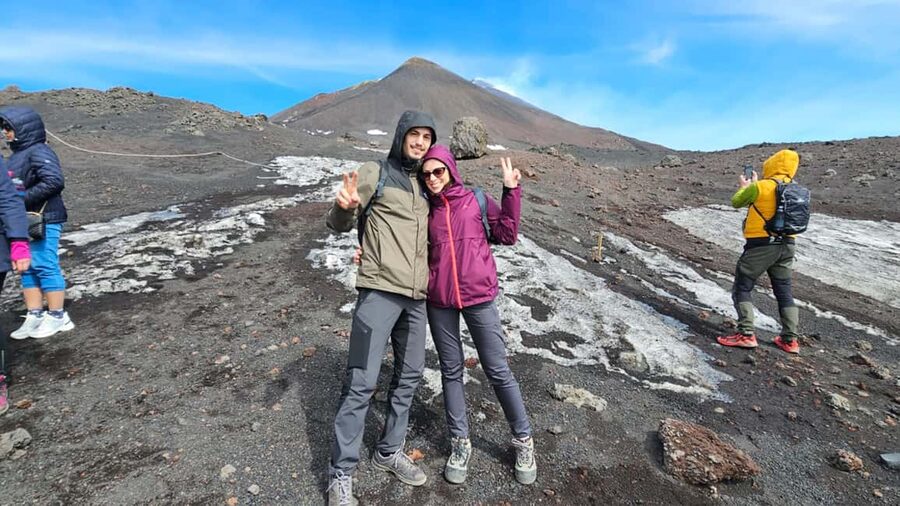From Taormina: Etna Tour with Hiking, Cave Visit, & Tastings - Tasting honey, olive oil, wine, and more