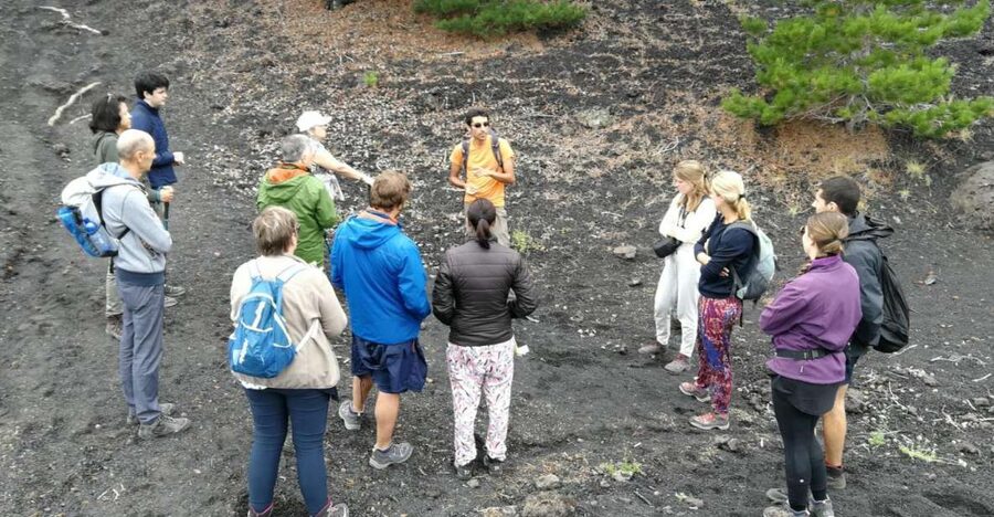 From Taormina: Full-Day Etna, Wine & Alcantara Canyons Tour - Pickup from Taormina and the ride toward the volcano
