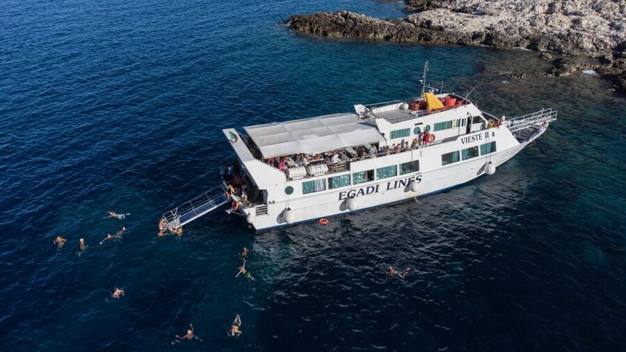From Trapani: Day Cruise to Favignana & Levanzo with Lunch - Cala Rossa, Cala Azzurra, and the coastal ride