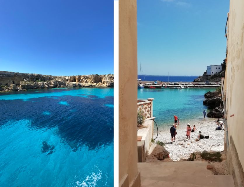 From Trapani: Favignana and Levanzo Mini Cruise with Lunch - Favignana town: two hours to make your own plan