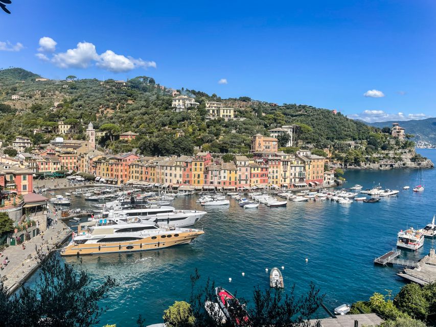 Genoa: Full-Day Tour to Camogli, San Fruttuoso & Portofino - Portofino: Pretty harbor, short visit, high prices