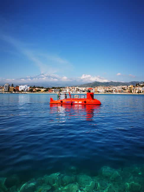 Giardini Naxos: Semi-Submarine Tour to Isola Bella - Isola Bella from above and below deck