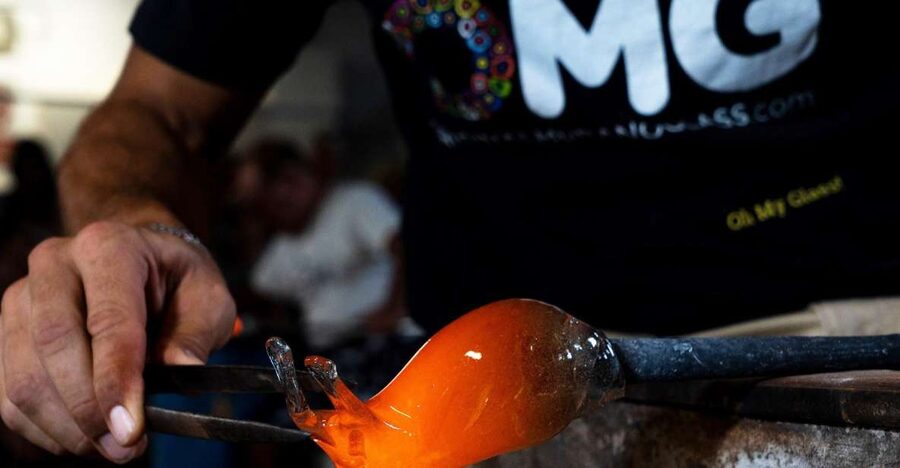 Glass Blowing Show Visit Murano Glass Factory & Showroom OMG - Practical ways to make the visit better