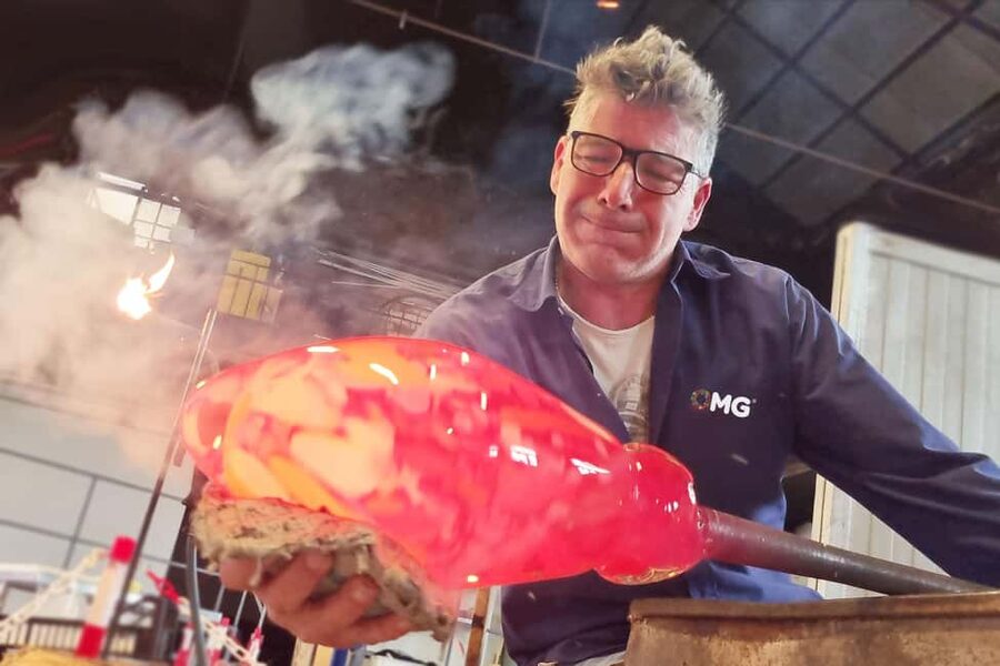 Glass Blowing Show Visit Murano Glass Factory & Showroom OMG - What this Murano glass visit actually offers