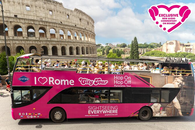 I Love Rome : Hop on Hop off Open Bus Tour - Piazza Venezia, the Roman Forum, and the missing Colosseum stop