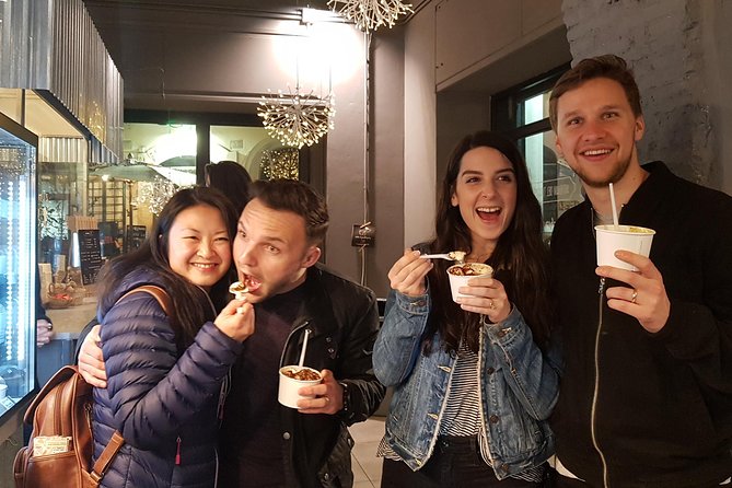 Jewish Ghetto and Campo Dè Fiori By Night Food, Wine and Sightseeing Tour - Espresso and organic gelato near Sant’Eustachio