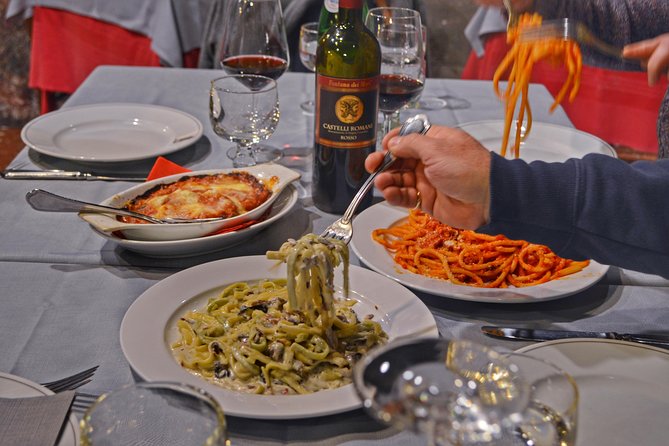 Jewish Ghetto and Campo Dè Fiori By Night Food, Wine and Sightseeing Tour - The Jewish Ghetto, Portico di Ottavia, and carciofo alla giudìa