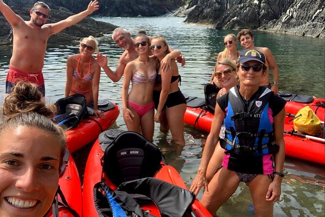 Kayak experience with Carnassa Tour in Cinque Terre + Snorkeling - The waterfall cove and snorkeling stop