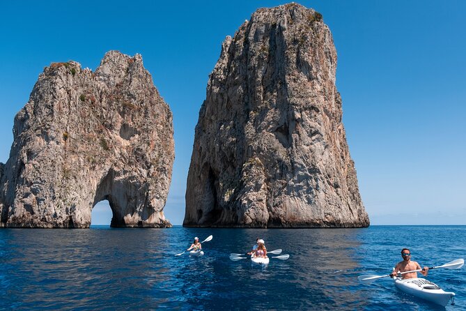 Kayak tour in Capri between caves and beaches. Photos included. - Green Grotto light and the optional swim