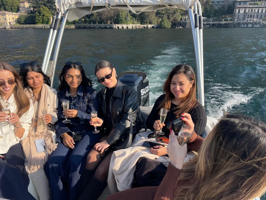 Lake Como: Shared Boat Tour with Prosecco Aperitif - The boat, seating, and ride comfort