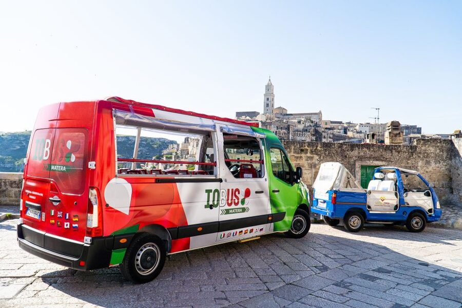 Matera: Open Top Bus Tour with Entrance to Casa Grotta - Via Madonna delle Virtù and the Gravina canyon