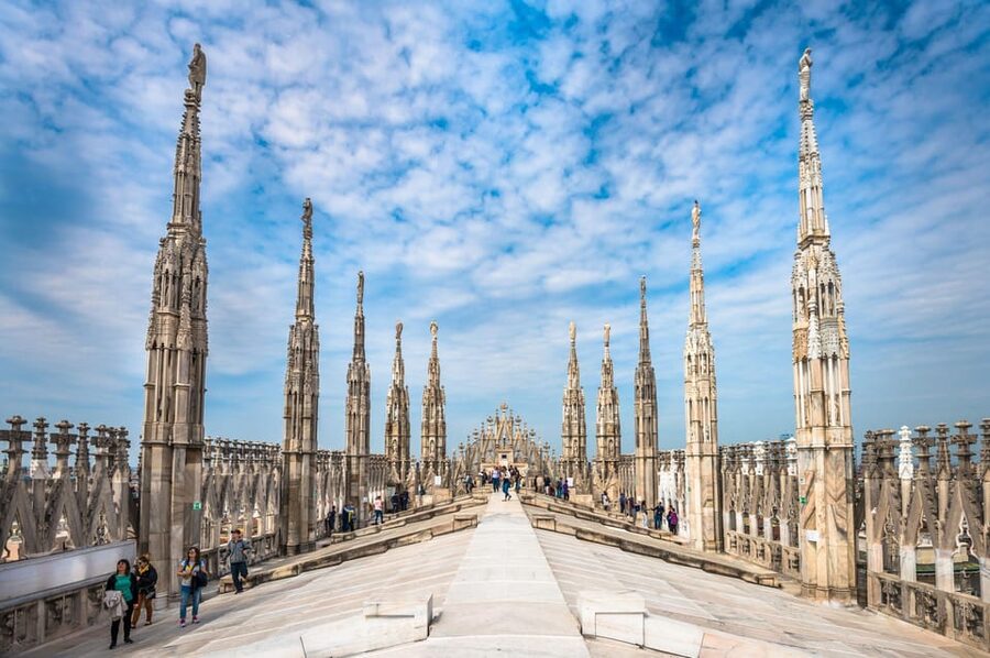 Milan: Cathedral and Terraces Guided Tour with Tickets - Taking the lift to Milan’s rooftop