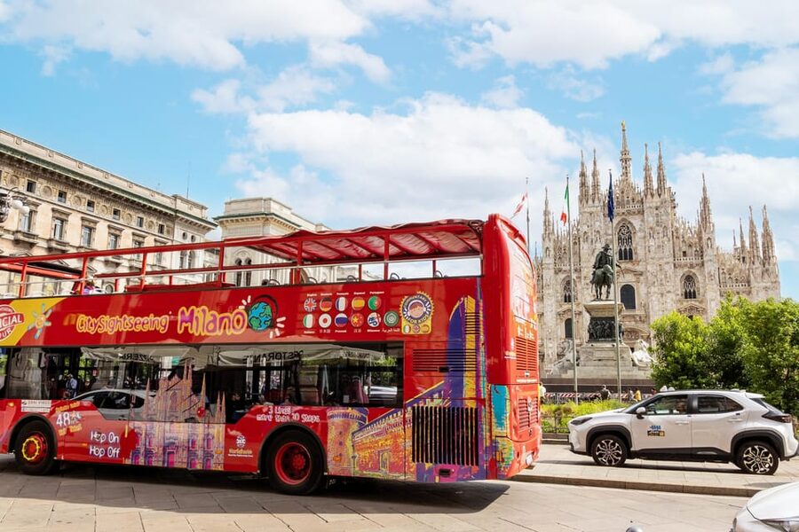 Milan: City Sightseeing Hop-On Hop-Off Bus with Audio Guide - Line A connects the castle, Duomo, and central Milan