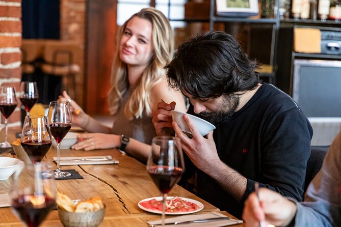 Milan: Navigli Food & Drinks Tour with Eating Europe - Charcuterie, carpaccio, and polenta at Chunk Milano