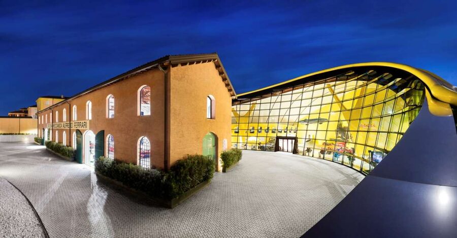 Modena: Enzo Ferrari Museum Entrance Ticket - The yellow building makes the first impression