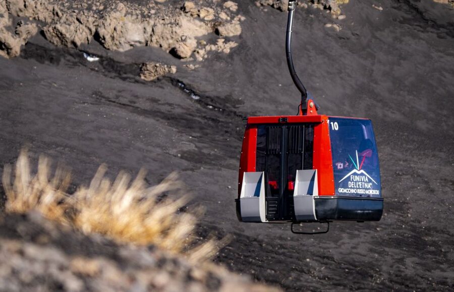 Mount Etna: Roundtrip Cable Car and 4x4 Bus Ticket - The cable car to 2,500 meters