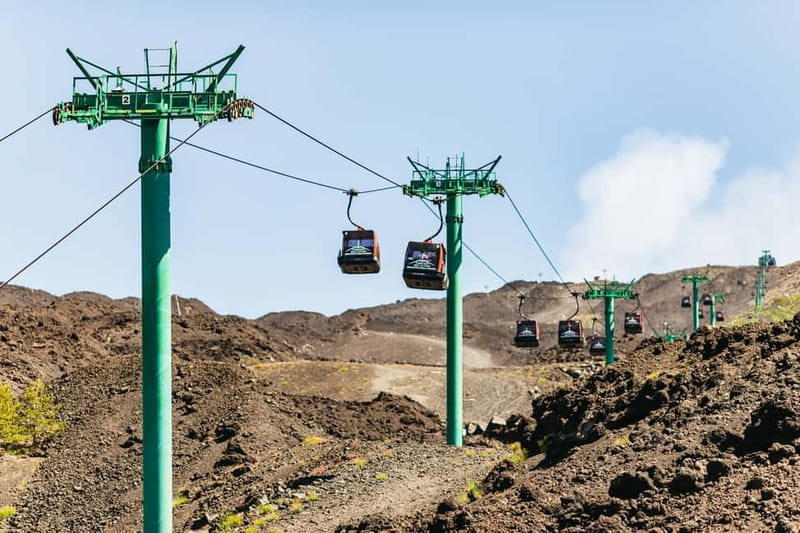 Mount Etna: Summit Trek with Cable Car and snack included - Riding the cable car to 2,500 meters