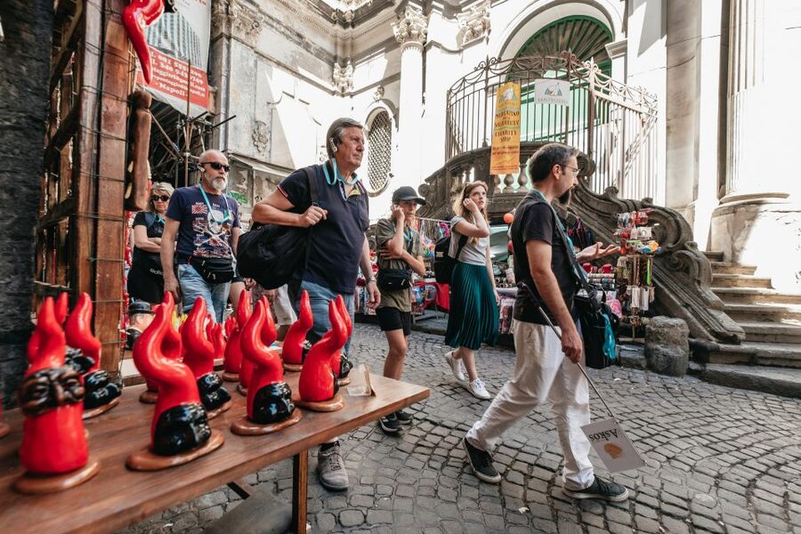 Naples: Downtown Tour with Veiled Christ & St Clare Tickets - Naples Cathedral and the final stop