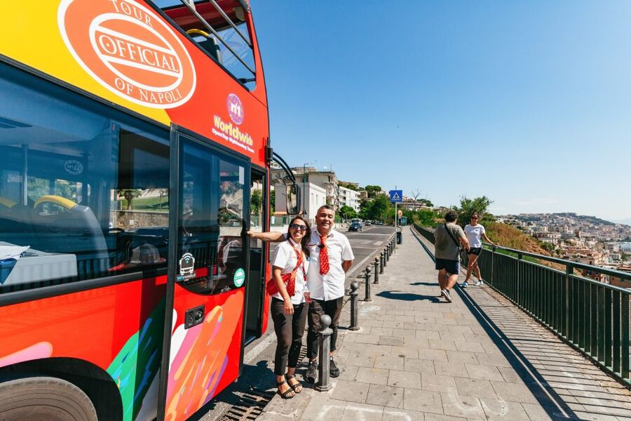 Naples: Hop-on Hop-off Bus Tour 24-Hour Ticket - Line A covers the historic center in 45 minutes