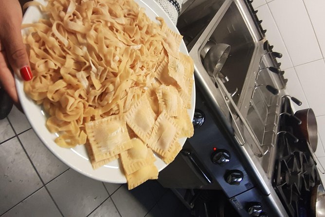 Naples Pasta Class: Fettuccine & Ravioli with Grandma’s Recipe - Filling and folding the ravioli