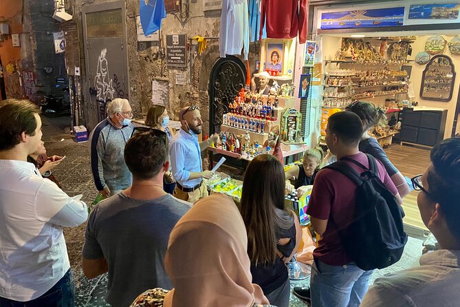 Naples Street Food Tour: Discover Local Flavors with Expert Guide - San Gregorio Armeno links food with nativity art