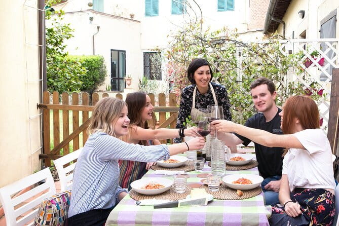 Pasta and Tiramisu Cooking Class with optional Local Market Tour - Sitting down to eat your own Tuscan menu