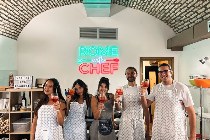 Pasta Cooking Class Near the Colosseum with 3 Spritz Cocktails - Carbonara or cacio e pepe: know what you will actually cook