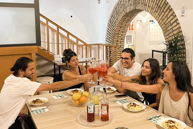 Pasta Cooking Class Near the Colosseum with 3 Spritz Cocktails - Aperol, Hugo, and Limoncello in one sitting