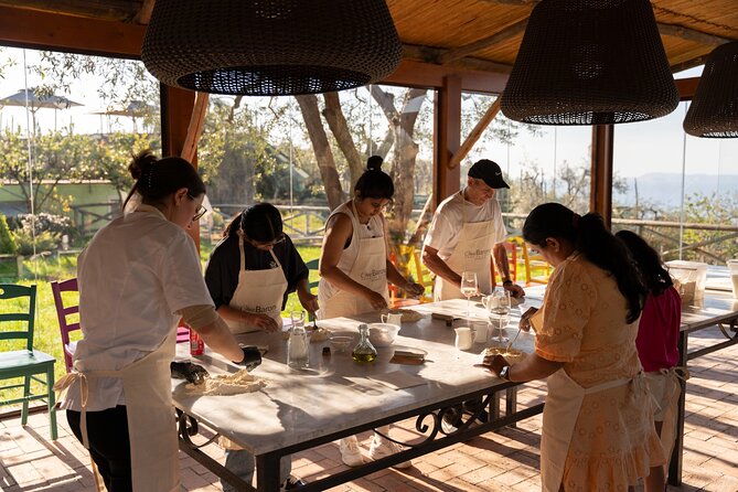 Pasta & Traditional Sorrento Cuisine with Pickup - 100% Hands On - Walking through the garden and Villa del Barone