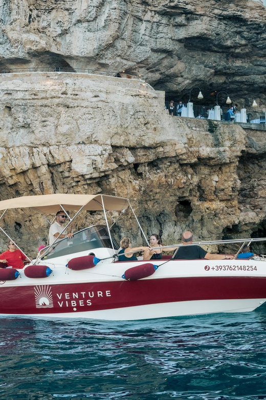 Polignano Sea Caves: Boat Tour with Snorkeling & Aperitif - Grotta Azzurra brings the first blue glow