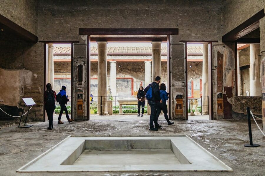Pompeii: Afternoon to Sunset Guided Tour with Ticket - Entering the archaeological site with a guide