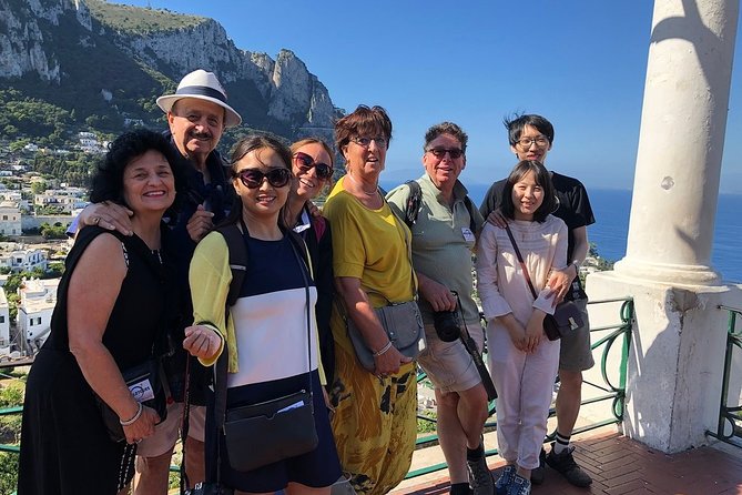 Private Capri Island and Blue Grotto Day Tour from Naples or Sorrento - Riding the one-person chairlift to Monte Solaro