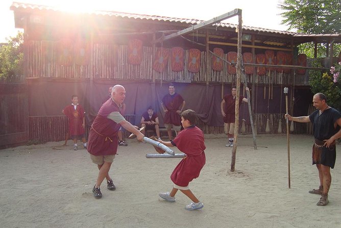 Roman Gladiator School: Learn How to Become a Gladiator - Putting on the Roman gear