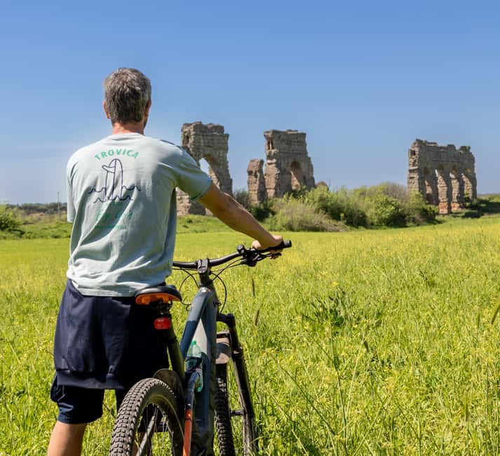 Rome:Appian Way E-bike Tour with Catacombs, Aqueducts & Food - Safety, effort, and the roads between the parks
