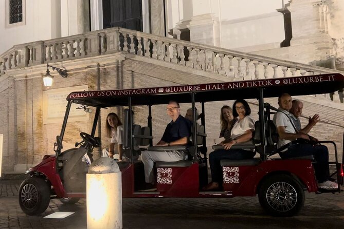Rome by Night: Golf Cart Tour - Trevi Fountain after sunset