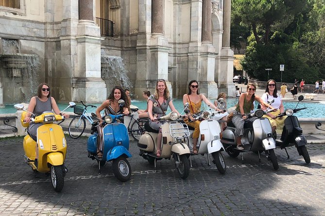 Rome by Vespa: Classic Rome Tour with Pick up - Orange Garden and Santa Sabina on Aventine Hill