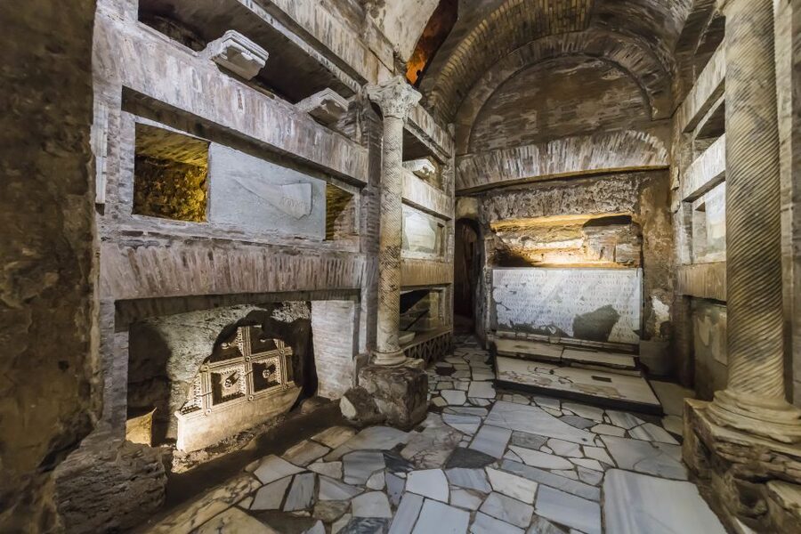 Rome: Catacomb of St. Callixtus and Appian Way Guided Tour - The aqueducts at Parco degli Acquedotti