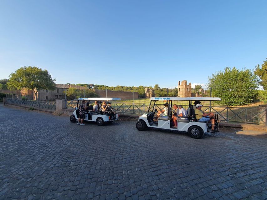Rome: Catacombs and Appian Way Golf Cart Small-Group Tour - Key points to know before booking