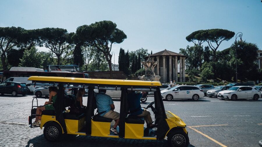 Rome: City Highlights Golf Cart Tour with Local Guide - The Colosseum from the outside