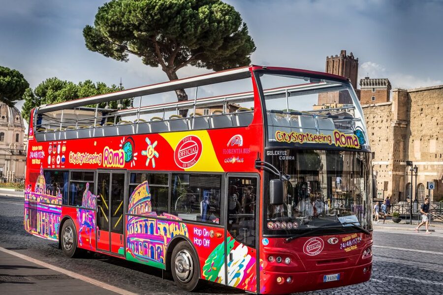 Rome: City Sightseeing Hop-on Hop-off Bus with Audioguide - The Jubilee Line and different colored buses