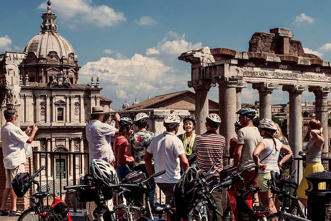 Rome City Small Group Bike Tour with quality Cannondale EBike - Capitoline Hill and the final view