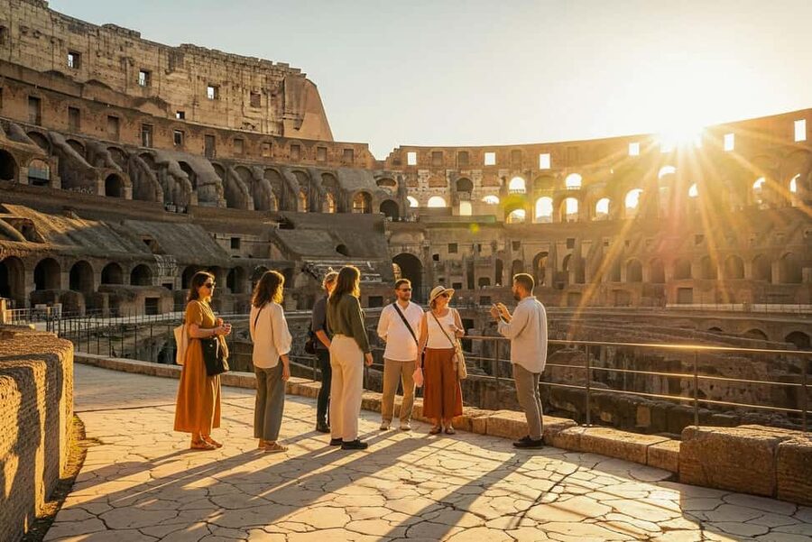 Rome: Colosseum Arena Twilight Tour & Imperial Forum Visit - The guides make or break the experience