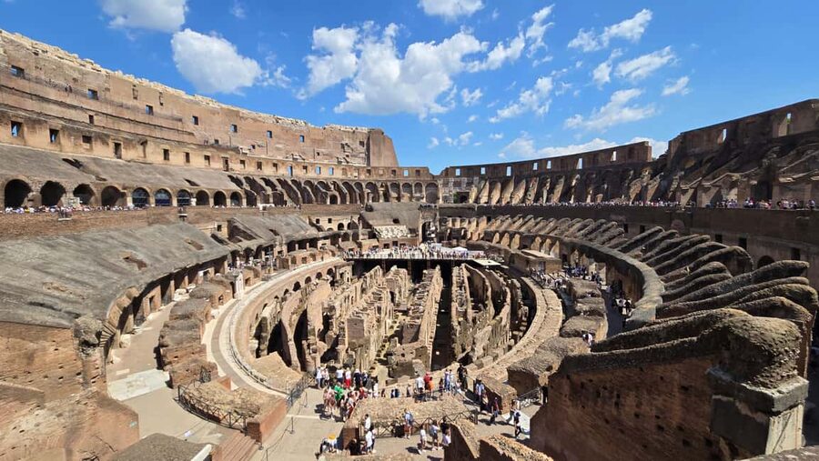 Rome: Colosseum Express Tour and Roman Forum Access - Entering the Colosseum with a licensed guide