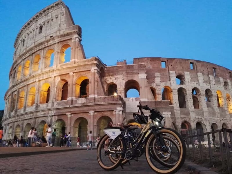 Rome: E-Bike Sunset Tour with Pizza Option - Castel Sant’Angelo and the sunset by the river