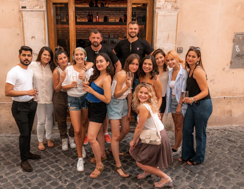 Rome: Forbidden History Walking Tour & Pub Crawl with Drinks - Finishing near Piazza Venezia