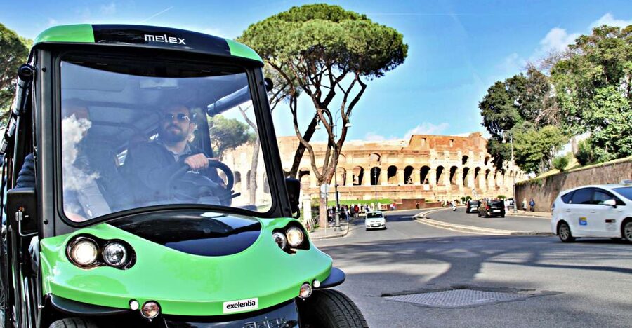 Rome: Golf Cart Tour with Artisanal Gelato Tasting - Colosseum and Arch of Constantine