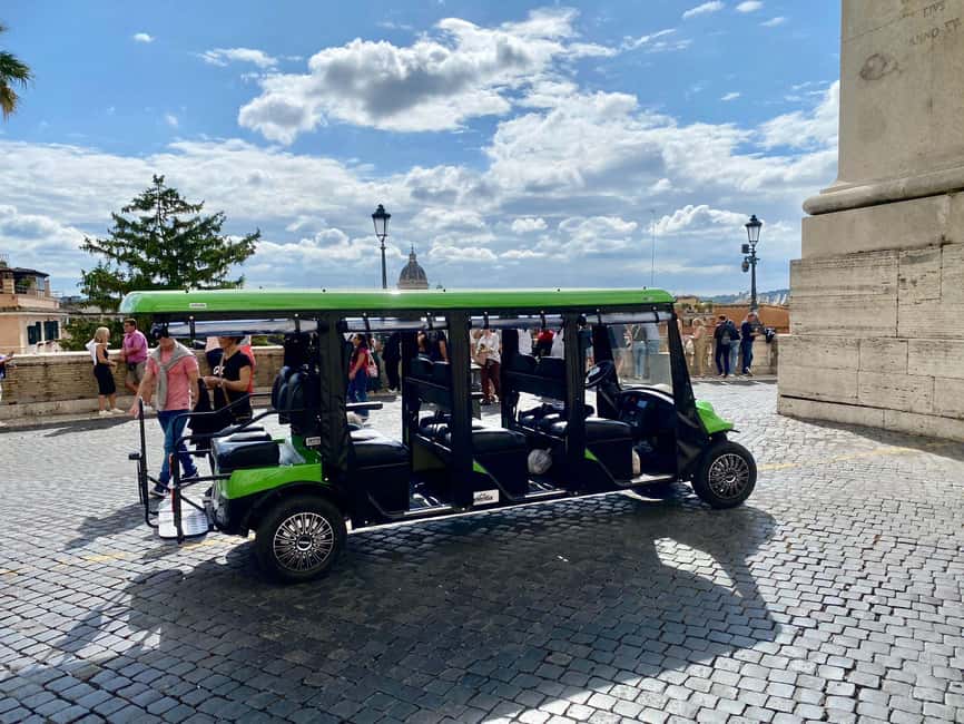 Rome: Golf Cart Tour with Artisanal Gelato Tasting - Piazza Venezia and the city’s monumental center