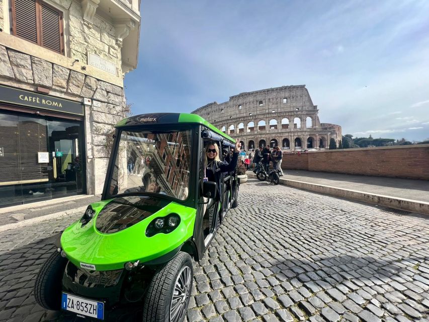 Rome: Golf Cart Tour with Artisanal Gelato Tasting - Starting near the Colosseum on Via del Fagutale